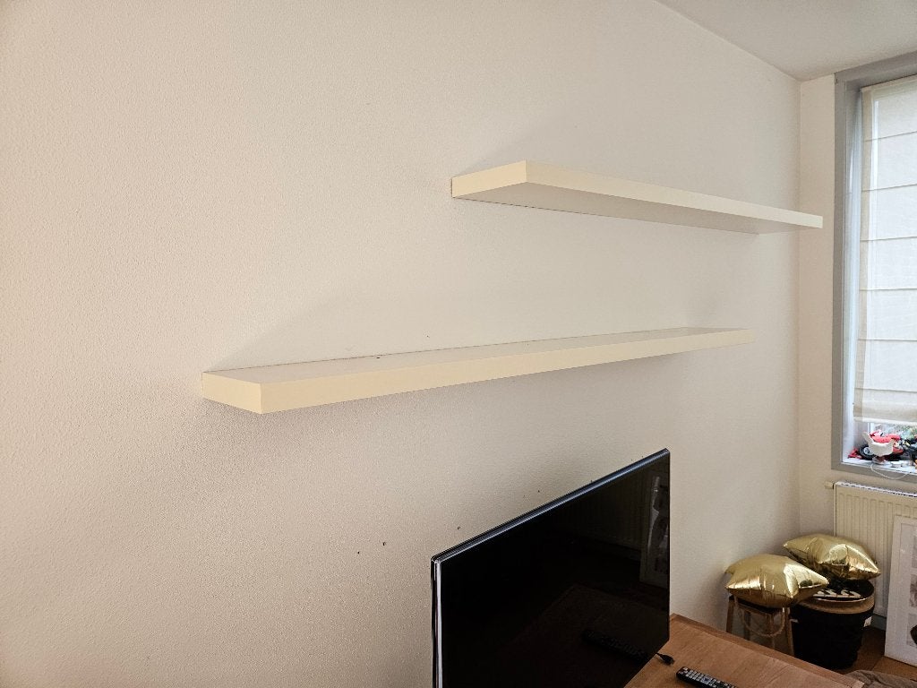 Two Ikea lack shelves 190x26 color white, Ophalen, Gebruikt