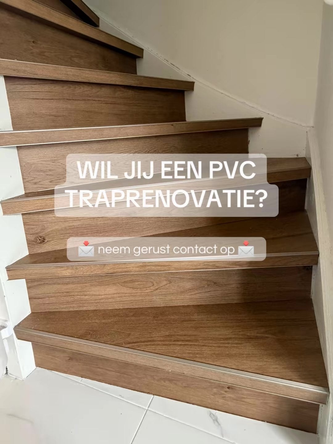 PVC Trappenrenovatie Vanaf 999,-, Doe-het-zelf en Verbouw, Ladders en Trappen, Ophalen of Verzenden, Nieuw, Trap, 2 tot 4 meter
