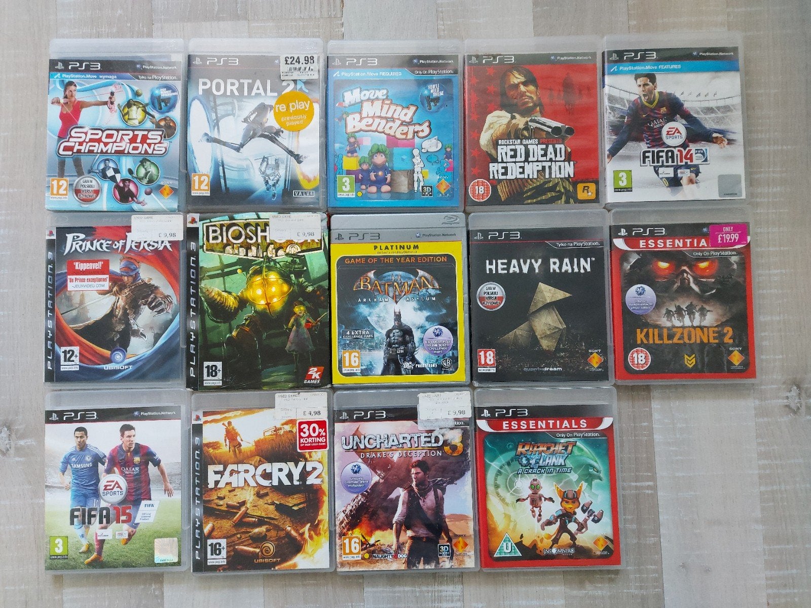 14x PS3 games, 4x PS2 games, PS3+ PS2 Slim, Sega,accessoires, Spelcomputers en Games, Games | Sony PlayStation 3, Gebruikt, Overige genres
