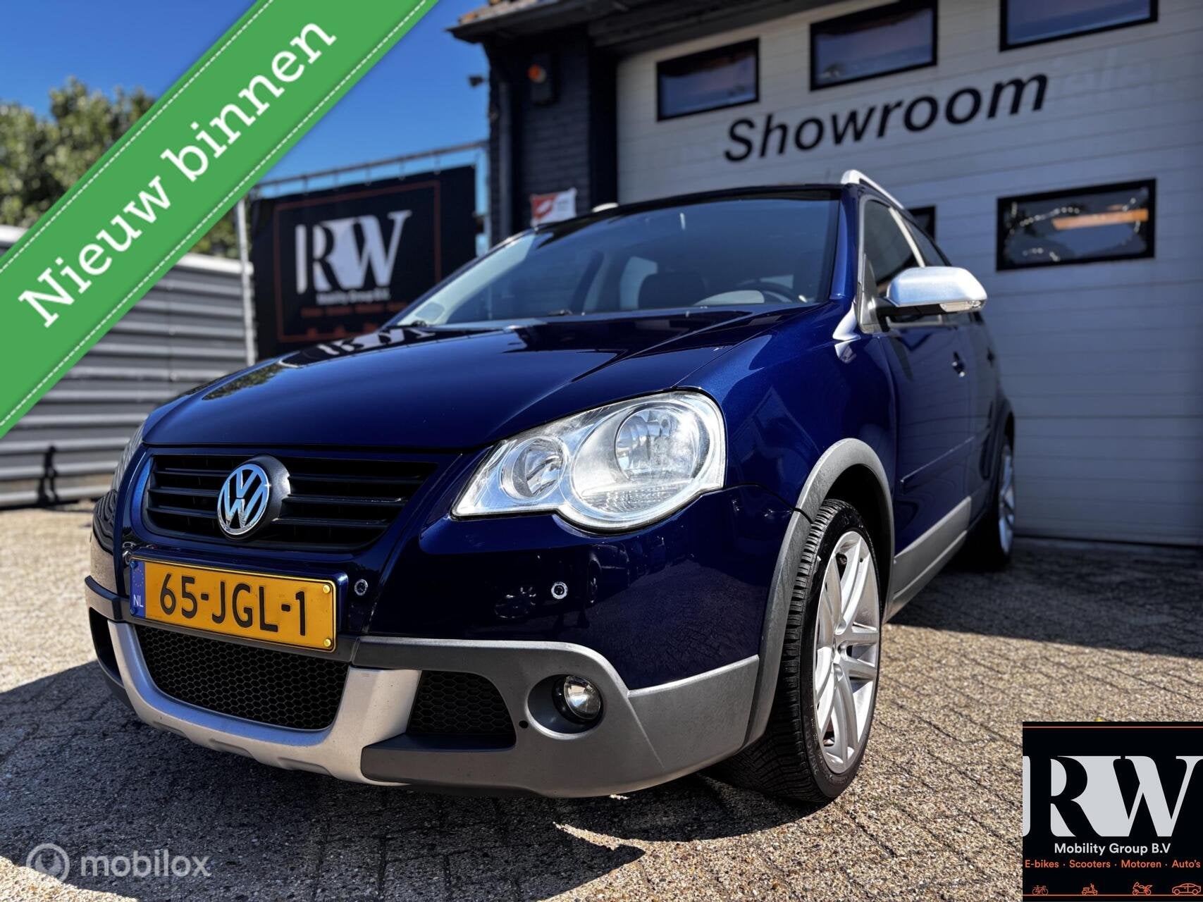 Volkswagen Polo 1.6-16V Cross *NAP*TREKHAAK*A/C*CRUISE*, Auto's, Voorwielaandrijving, Gebruikt, 1064 kg, Blauw