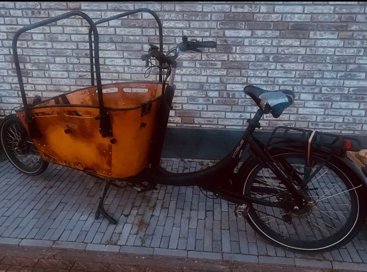 Vogue Bakfiets - Elektrisch opknapper, 4 kinderen of meer, Gebruikt, Elektrisch, Schijfrem