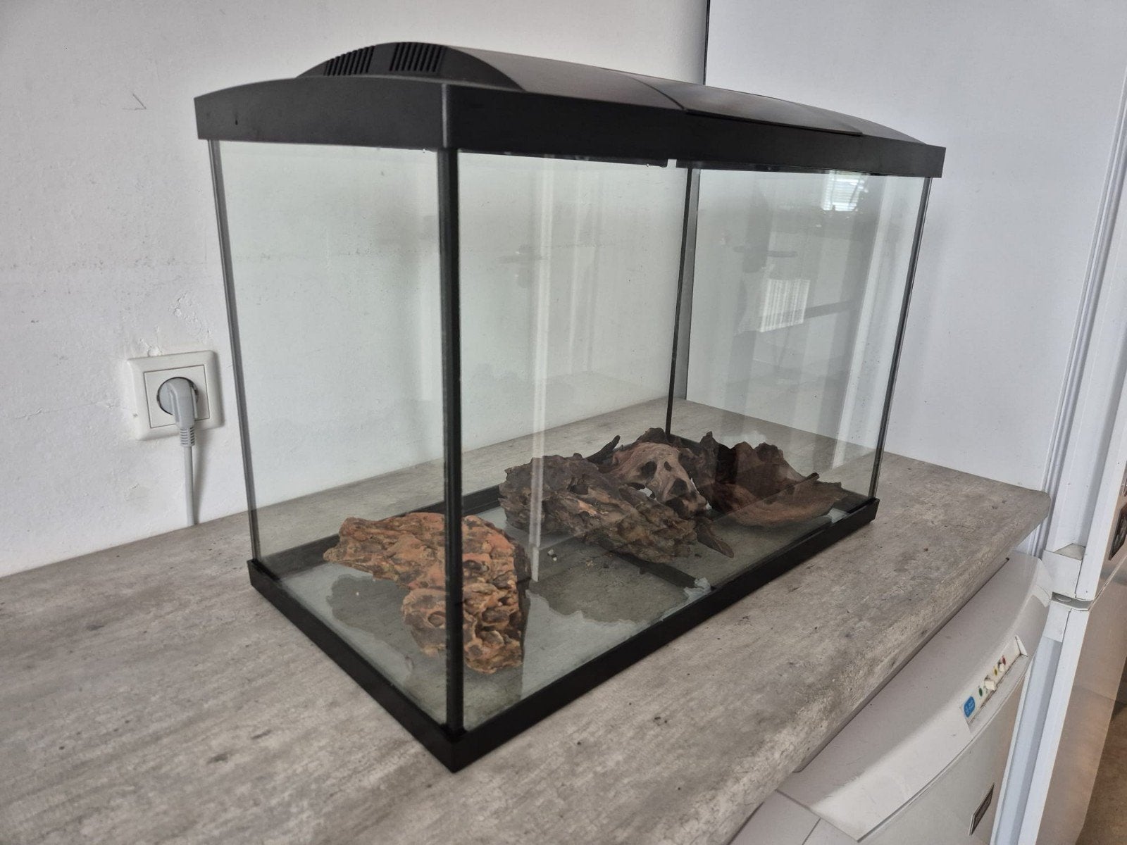 Aquarium met toebehoren, Dieren en Toebehoren, Vissen | Aquaria en Toebehoren, Ophalen of Verzenden, Zo goed als nieuw, Leeg aquarium