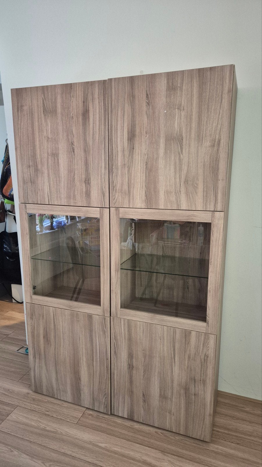 IKEA Kast met glazen deuren, Ophalen, Gebruikt, 100 tot 150 cm, 150 tot 200 cm