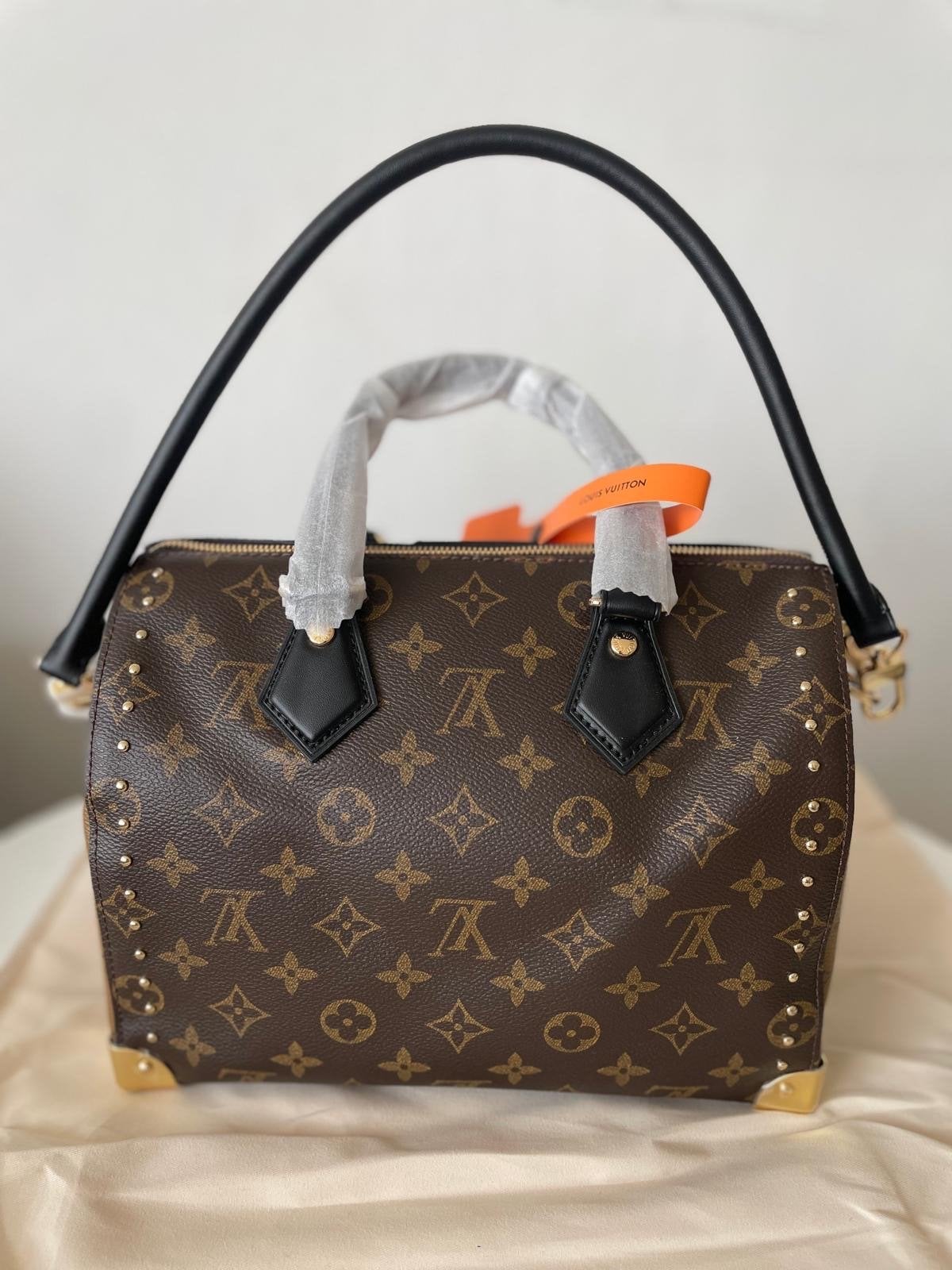 Louis Vuitton Speedy Bandoulière 25 Monogram, Ophalen of Verzenden, Zo goed als nieuw, Bruin, Handtas