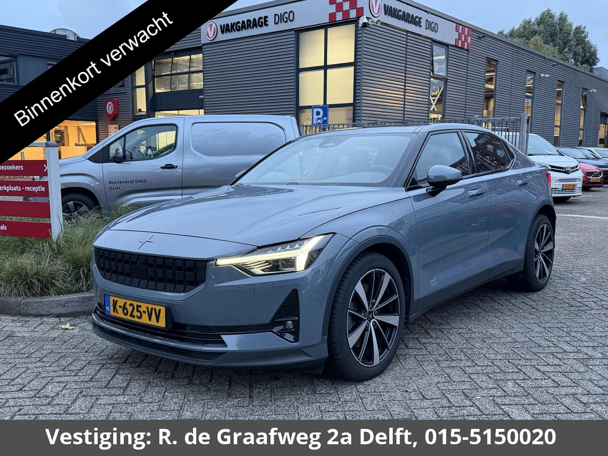 Polestar 2 Long Range Dual Motor Launch Edition 78kWh, Auto's, Polestar 2, Stof, Gebruikt, Origineel Nederlands