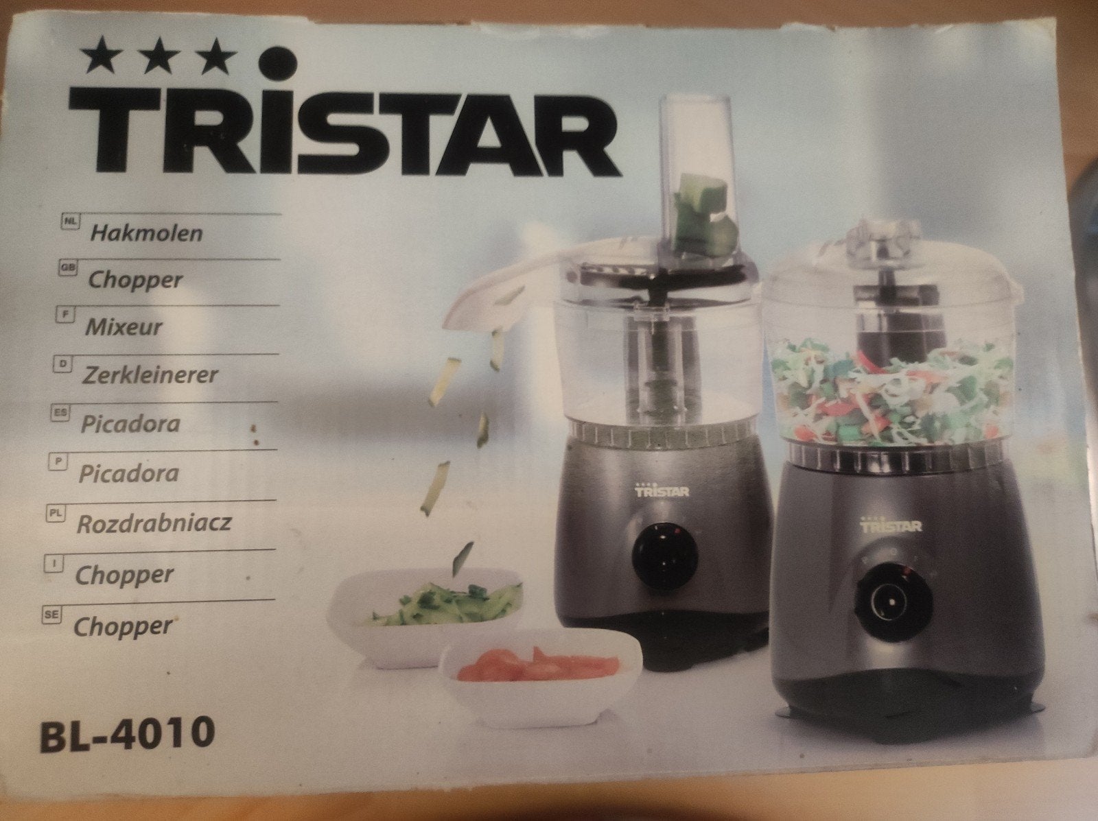 Tristar Hakmolen BL-4010 - Zo goed als nieuw, Witgoed en Apparatuur, Minder dan 1 liter, Ophalen of Verzenden, Zo goed als nieuw