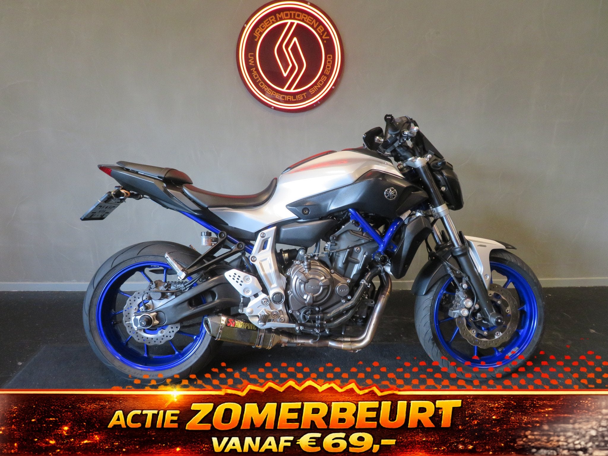 Yamaha MT-07 SUPER NETJES AKRA (bj 2015), Motoren, Motoren | Yamaha, Bedrijf, Naked bike