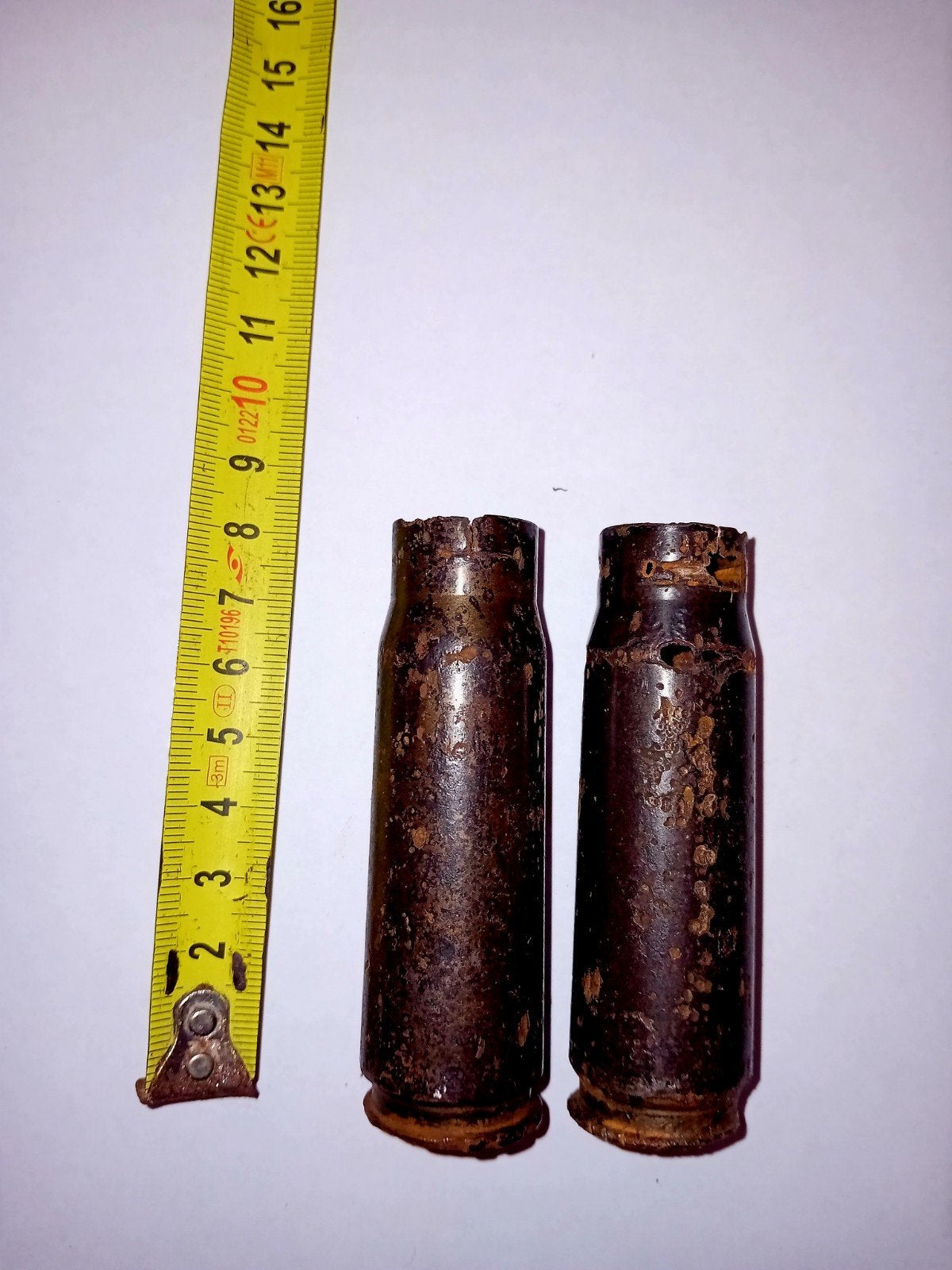 WO2 Duitse 20x82mm MG 151/20 Hulzen - 2 Stuks, Ophalen of Verzenden, Duitsland, Hulzen of Bodemvondsten