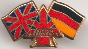 British aerospace emaille vintage pin, Verzenden, Zo goed als nieuw