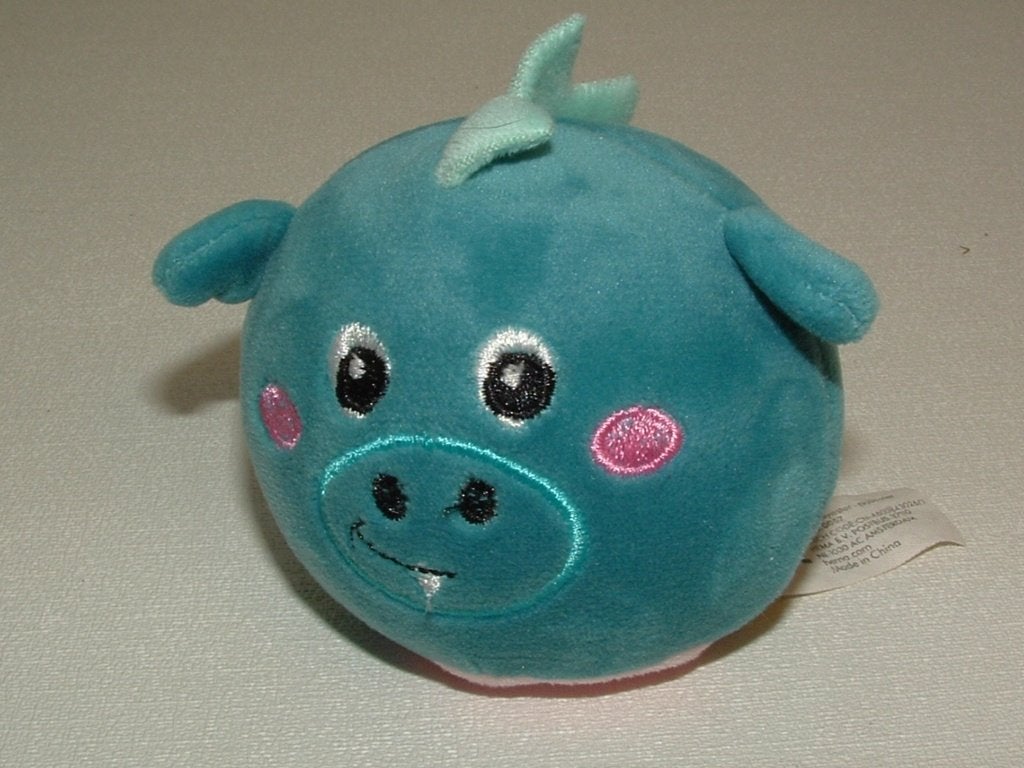 HEMA VARKEN BOL VELOURS PETROLBLAUW MET ROZE, Kinderen en Baby's, Verzenden, Nieuw, Overige typen