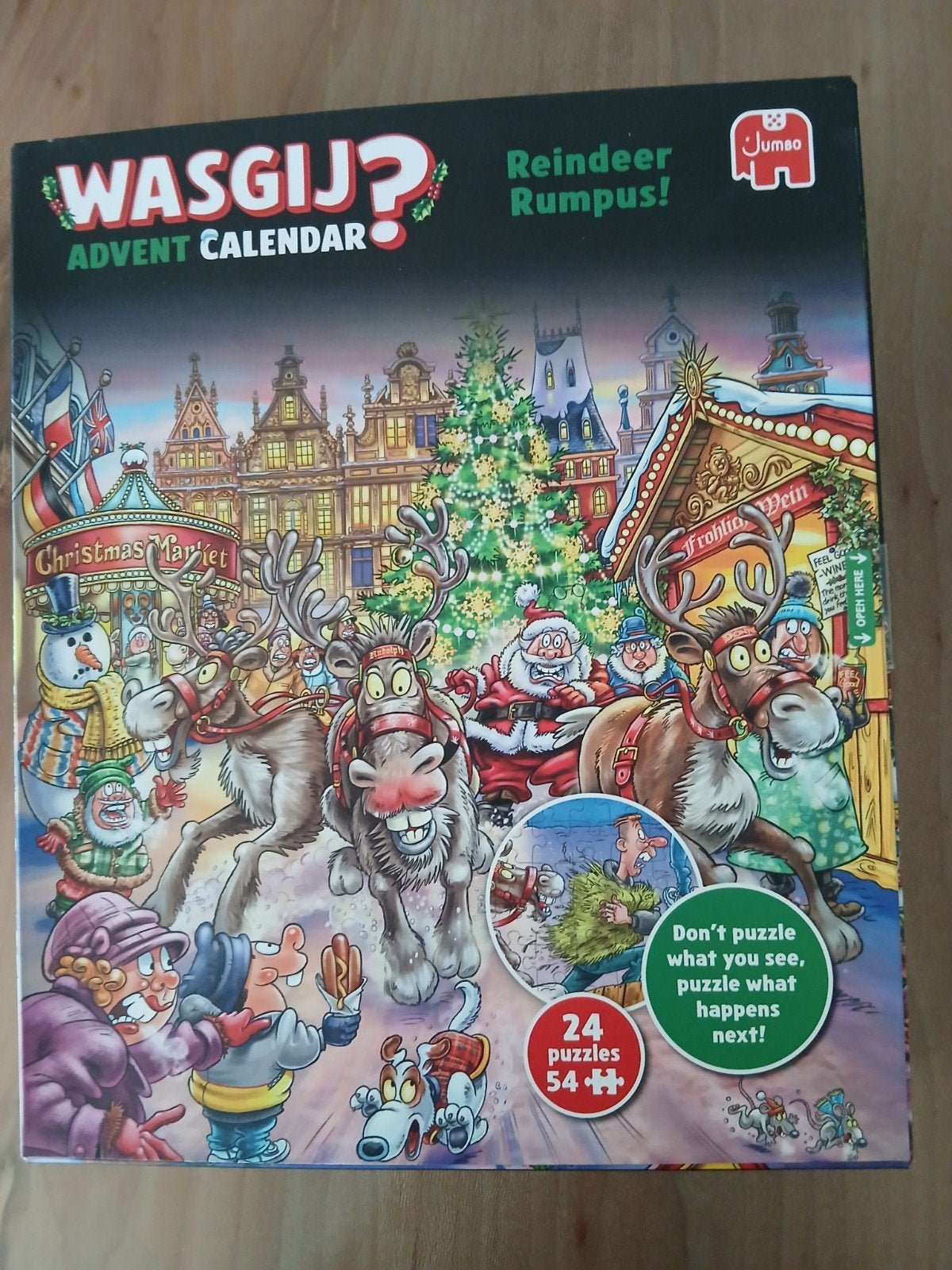 Wasgij advent puzzel 2025, Ophalen of Verzenden, 500 t/m 1500 stukjes, Zo goed als nieuw, Legpuzzel