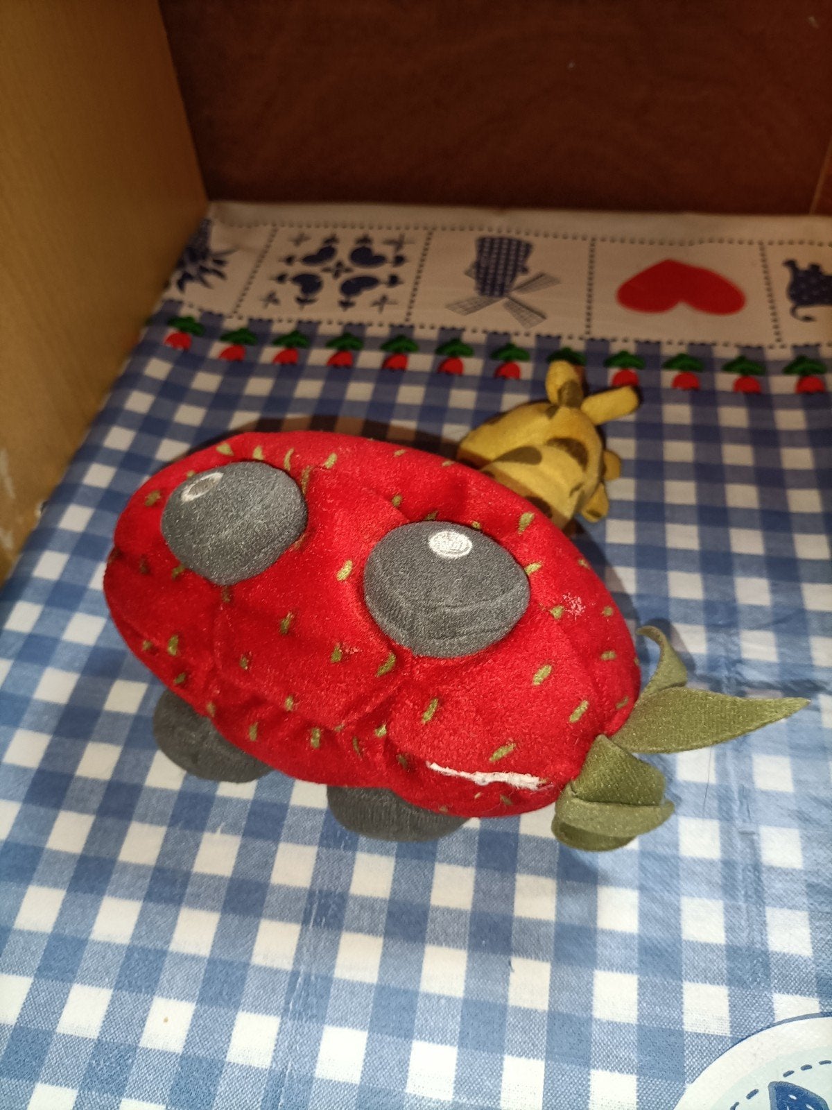 Ikea giraffe in auto knuffeltje 16 cm x 15 cm, Ophalen of Verzenden, Zo goed als nieuw, Overige typen