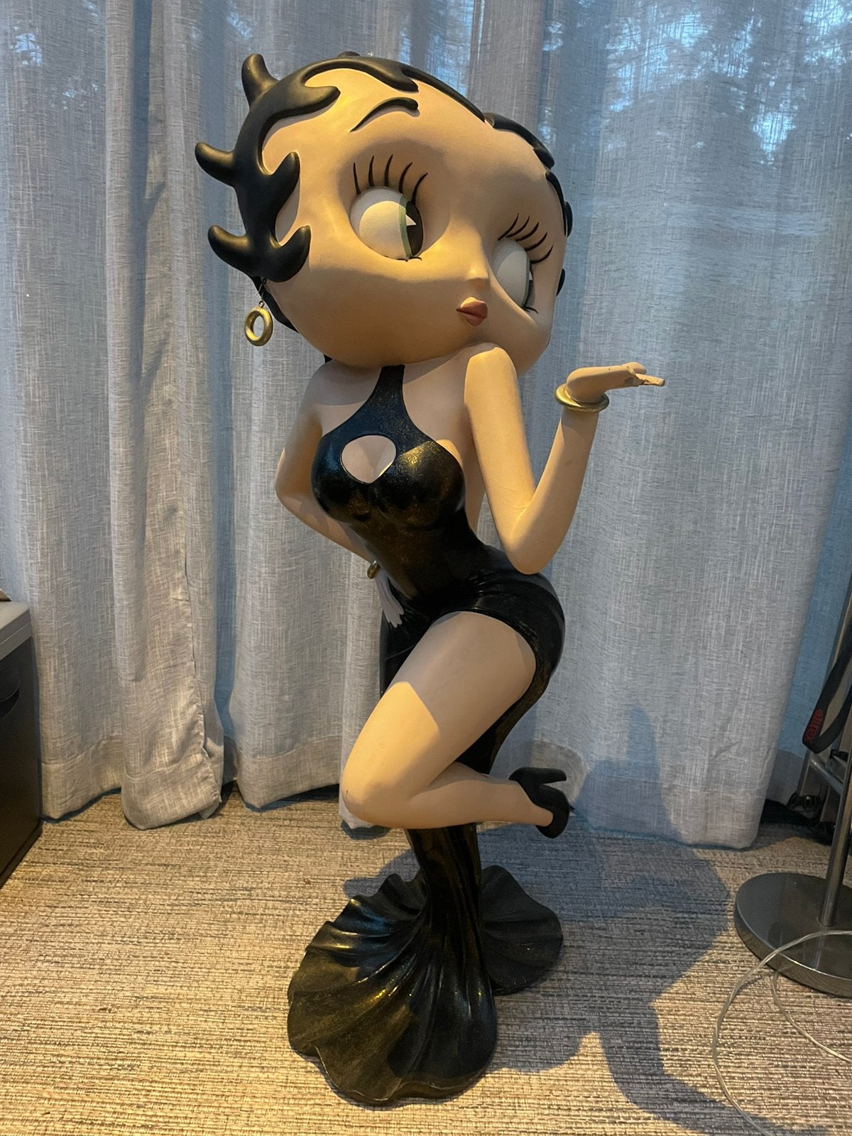 Groot Betty Boop beeld, Ophalen, Kuifje, Zo goed als nieuw, Beeldje of Figuurtje