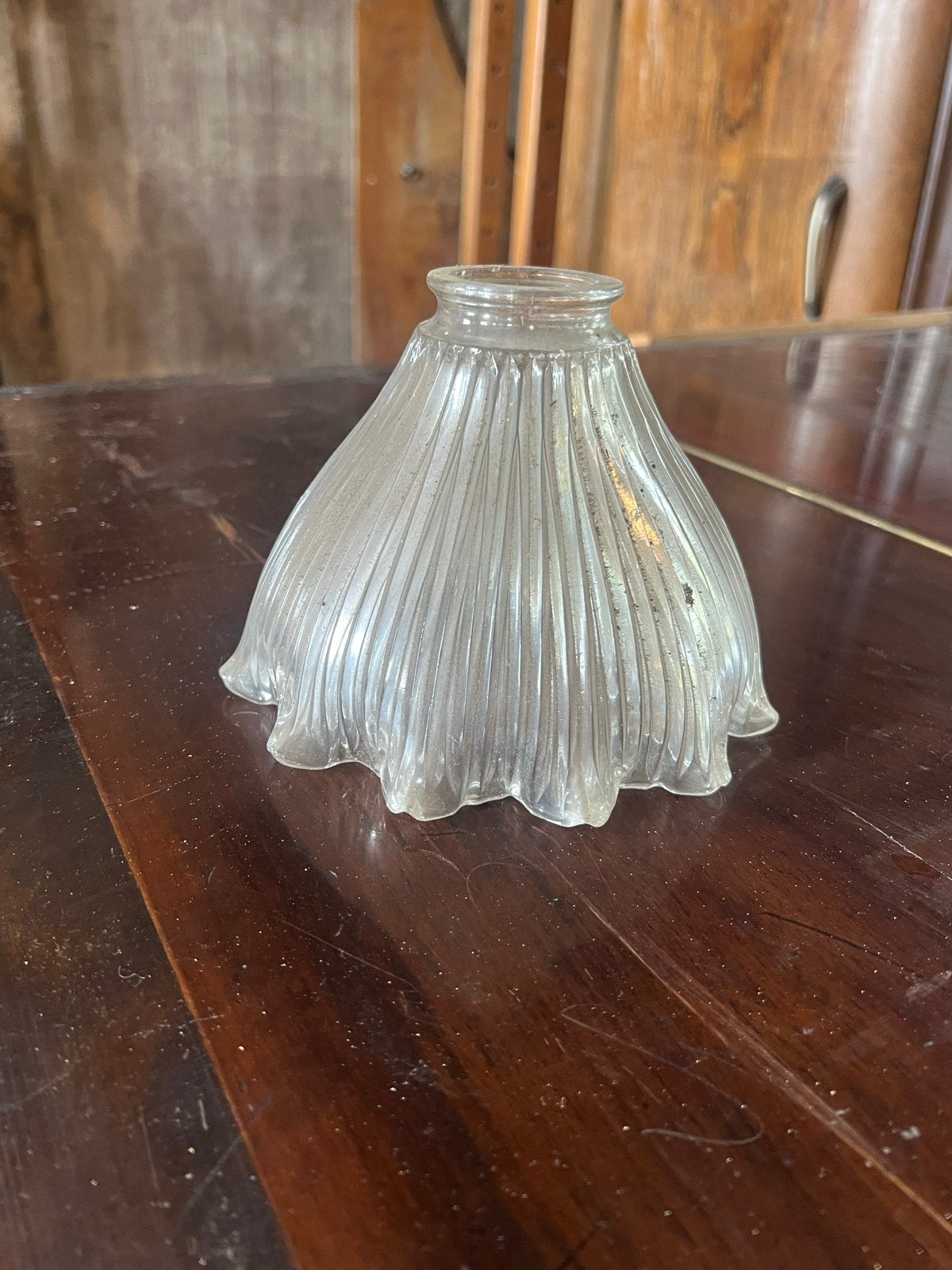 Vintage glazen lampenkapje tulpvorm, Ophalen of Verzenden