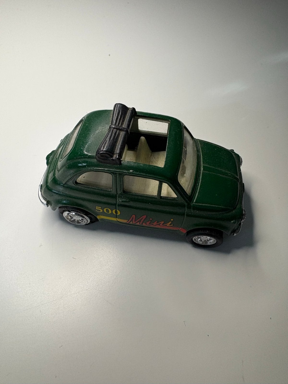 Fiat 500 Miniatuur Auto - Groen Verzamelobject, Ophalen of Verzenden, Gebruikt, Auto's