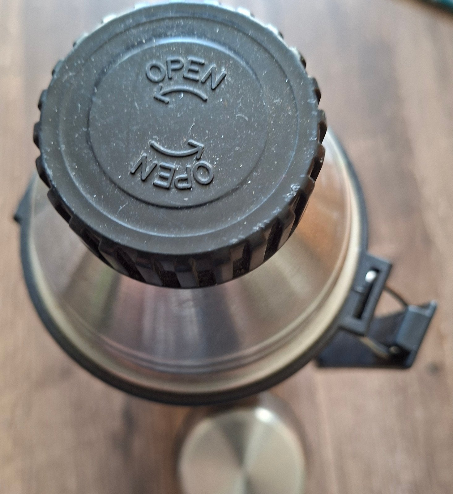 thermoskan, Ophalen of Verzenden, Zo goed als nieuw, Rvs of Chroom