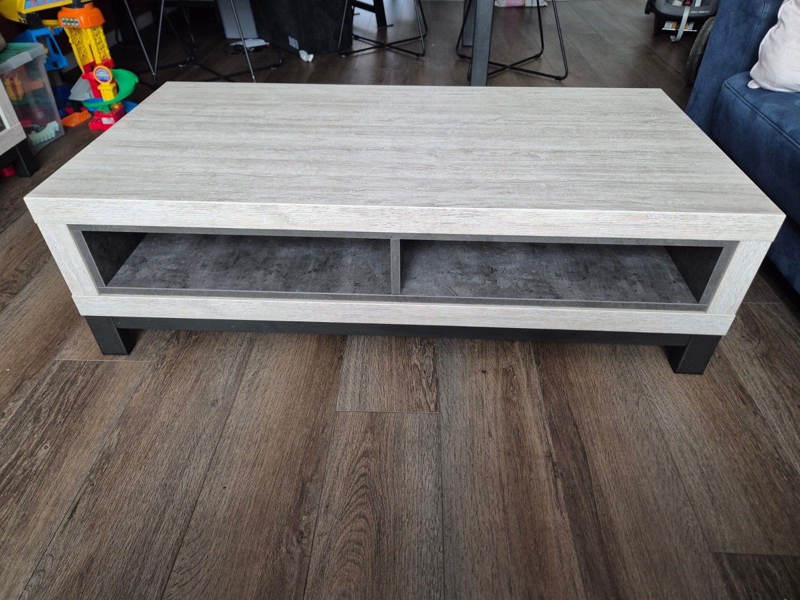 Salontafel De Bommel Meubelen Splash Lamulux Gletsjer+Beton, Ophalen, 100 tot 150 cm, 50 tot 100 cm, Zo goed als nieuw