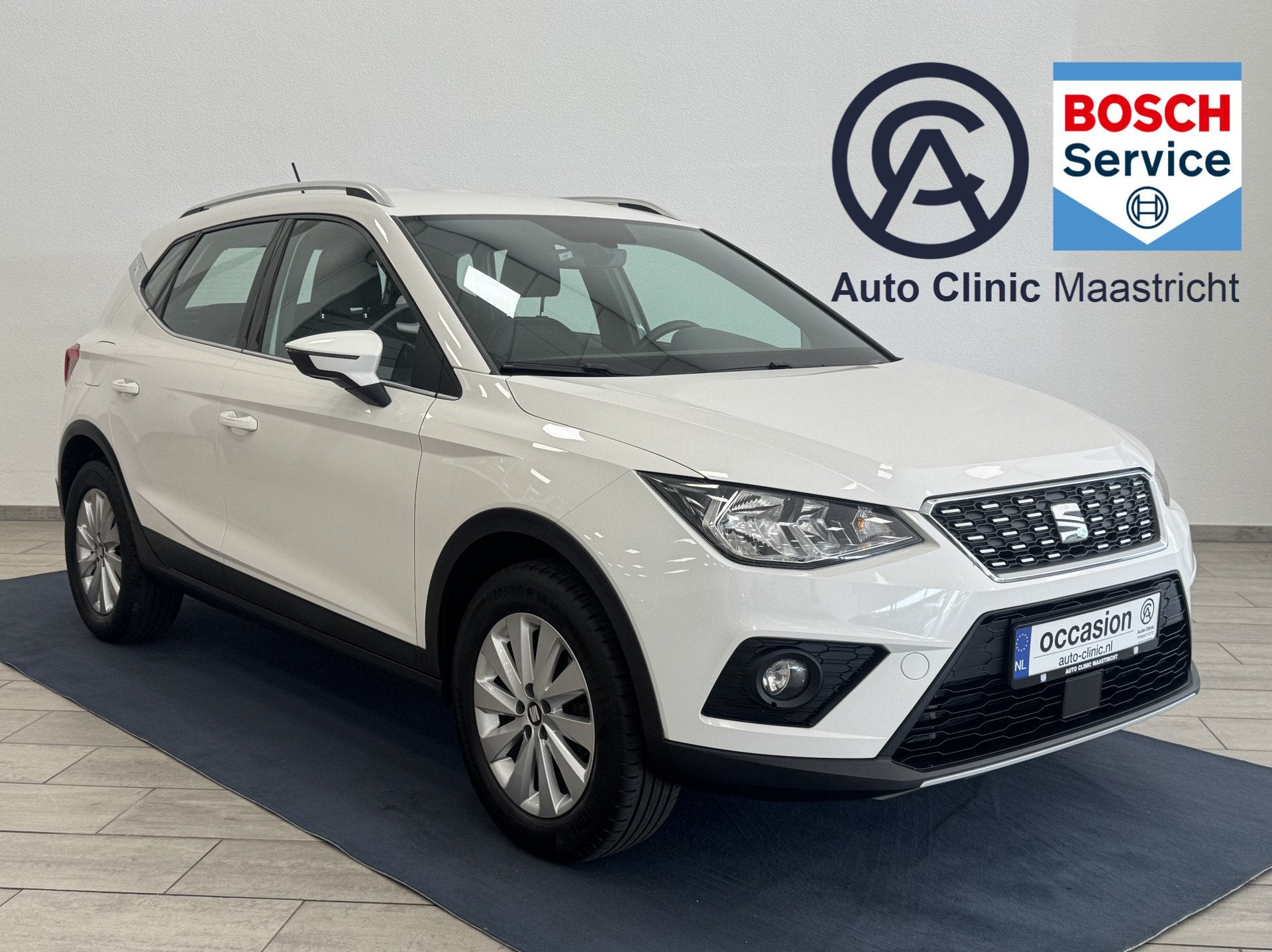 SEAT Arona 116 pk TSI Xcellence DSG / AUTOMAAT / NAVI / CRUI, Auto's, Stof, Gebruikt, 116 pk, Wit