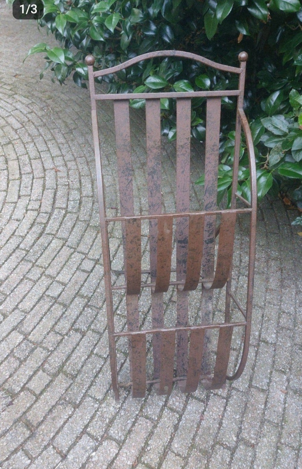 Vintage metalen lectuurbak / krantenbak
krantenbak, Ophalen