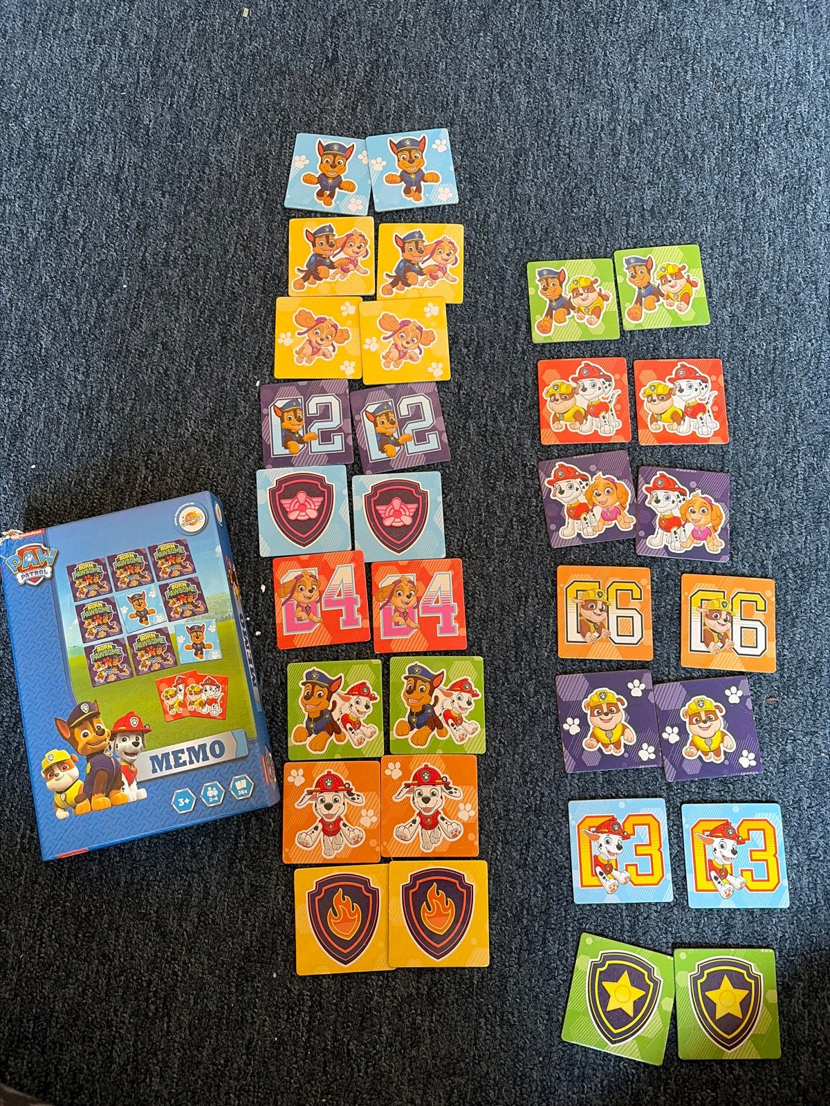 Paw Patrol Memo Spel - Geheugenspel voor Kinderen, Ophalen, Gebruikt, Jongen of Meisje