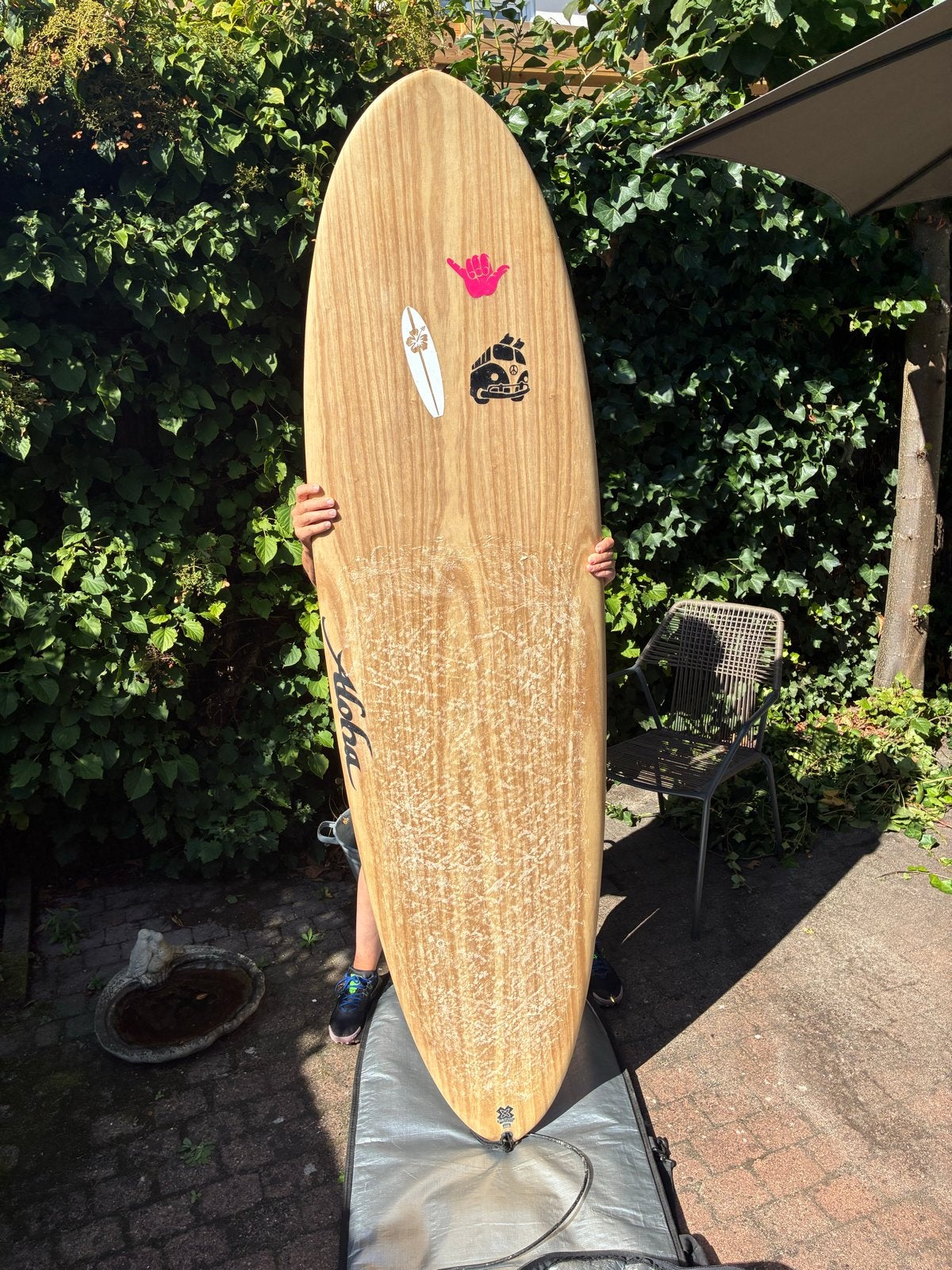 Surfplank Aloha zo goed als nieuw, incl. leash en hoes!, Ophalen, Zo goed als nieuw, Funboard, Met draagtas