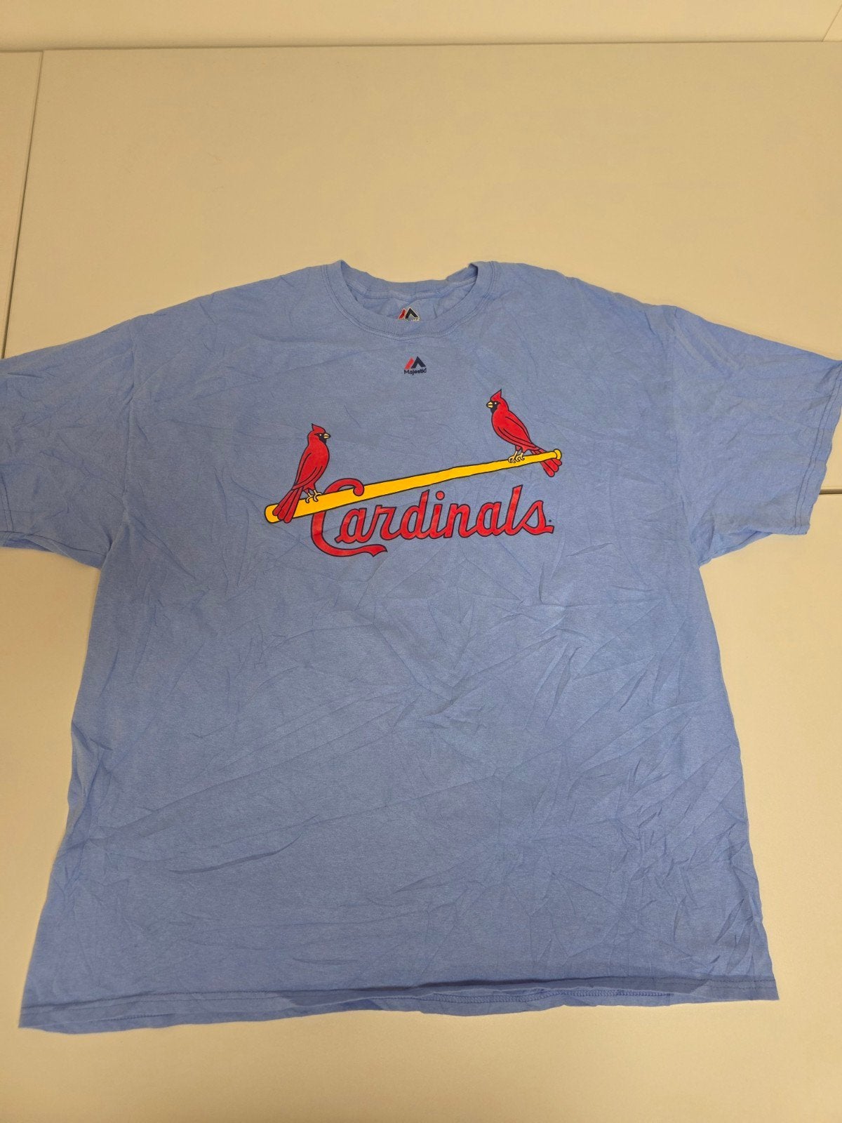 gaaf Vintage shirt Majestic maat  2XL, Ophalen of Verzenden, Zo goed als nieuw, Blauw, Majestic