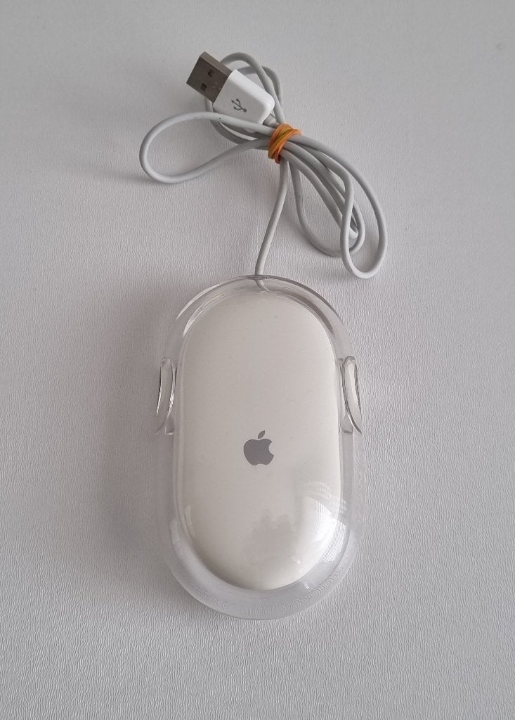 Vintage Apple Pro Mouse M5769 Optical USB Mac Muis, Muis, Gebruikt, Ophalen of Verzenden, Apple