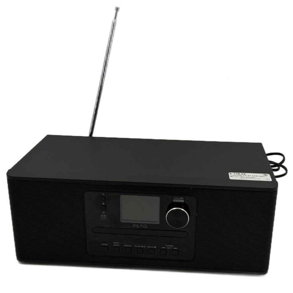 Peaq PDR 370 BT DAB-radio | Met ab | Met garantie, Dordrecht@usedproducts.nl, Toulonselaan 72, Ophalen of Verzenden, Zo goed als nieuw