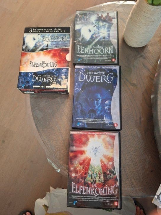DVD Box, elfenkoning, laatste dwerg. klrine eenhoorn, Ophalen of Verzenden, Zo goed als nieuw