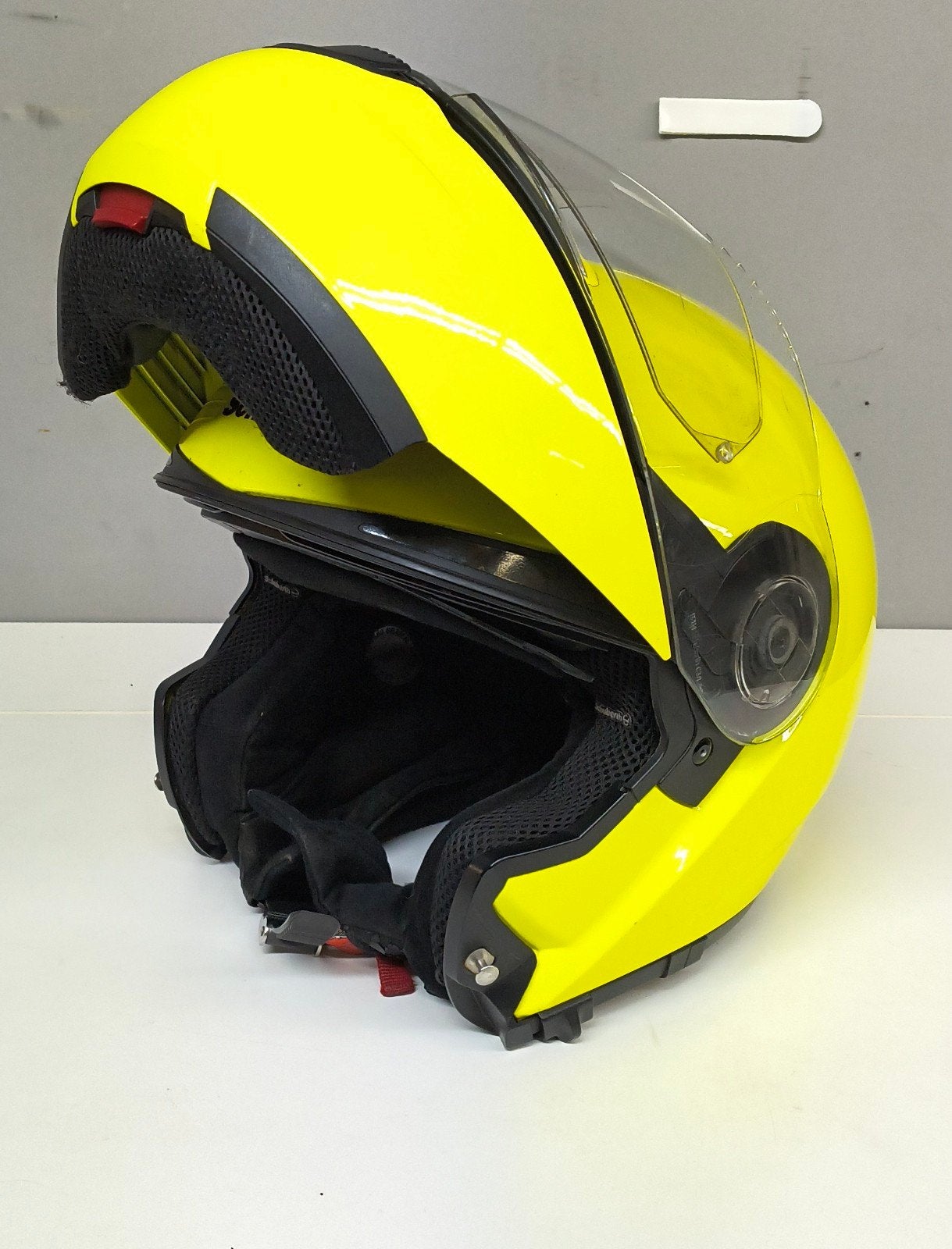 Schuberth C3 fluor gele systeemhelm. Mt 61/XL, Overige merken, Systeemhelm, Heren, XL