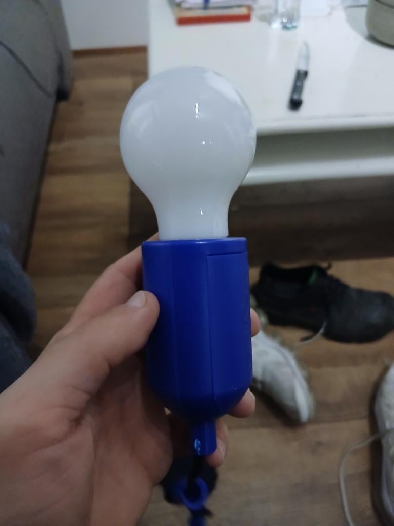 Draagbare LED Lamp - Blauw (Batterij), Huis en Inrichting, Ophalen, Zo goed als nieuw, Modern, Draagbaar