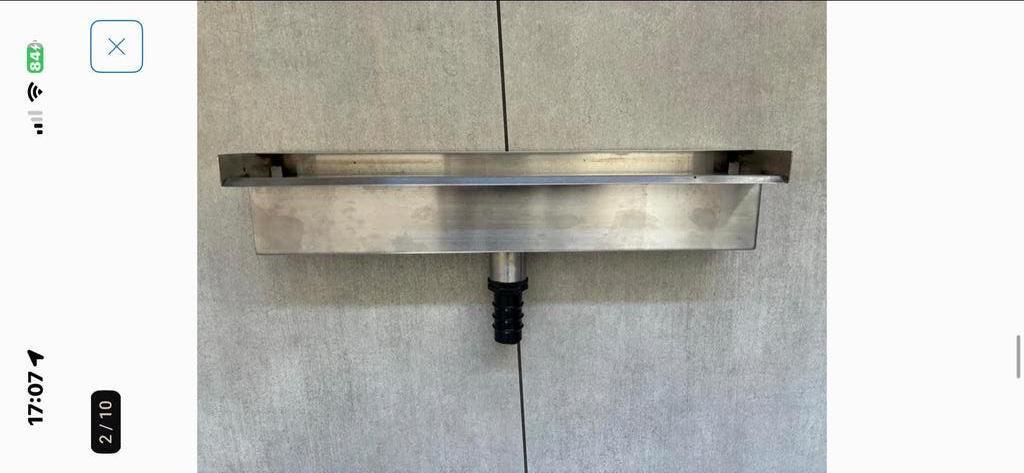 RVS Waterval 45 cm breed - Zeer netjes en in goede staat, Ophalen of Verzenden, Zo goed als nieuw