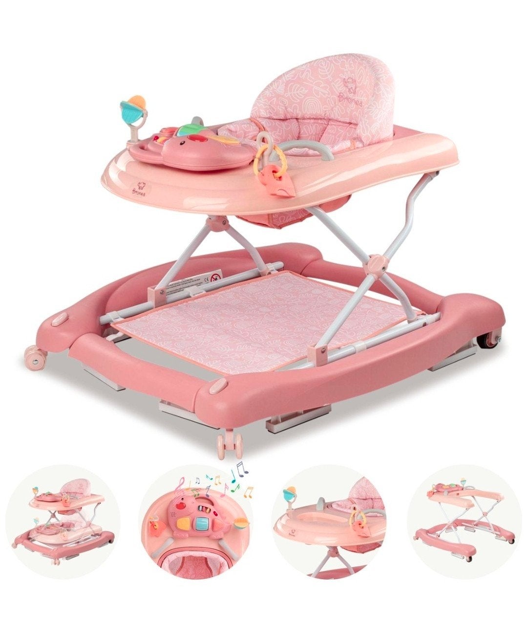 BRONEA 5-in-1 Loopstoeltje voor baby's, Ophalen, Zo goed als nieuw, Overige typen, Met licht