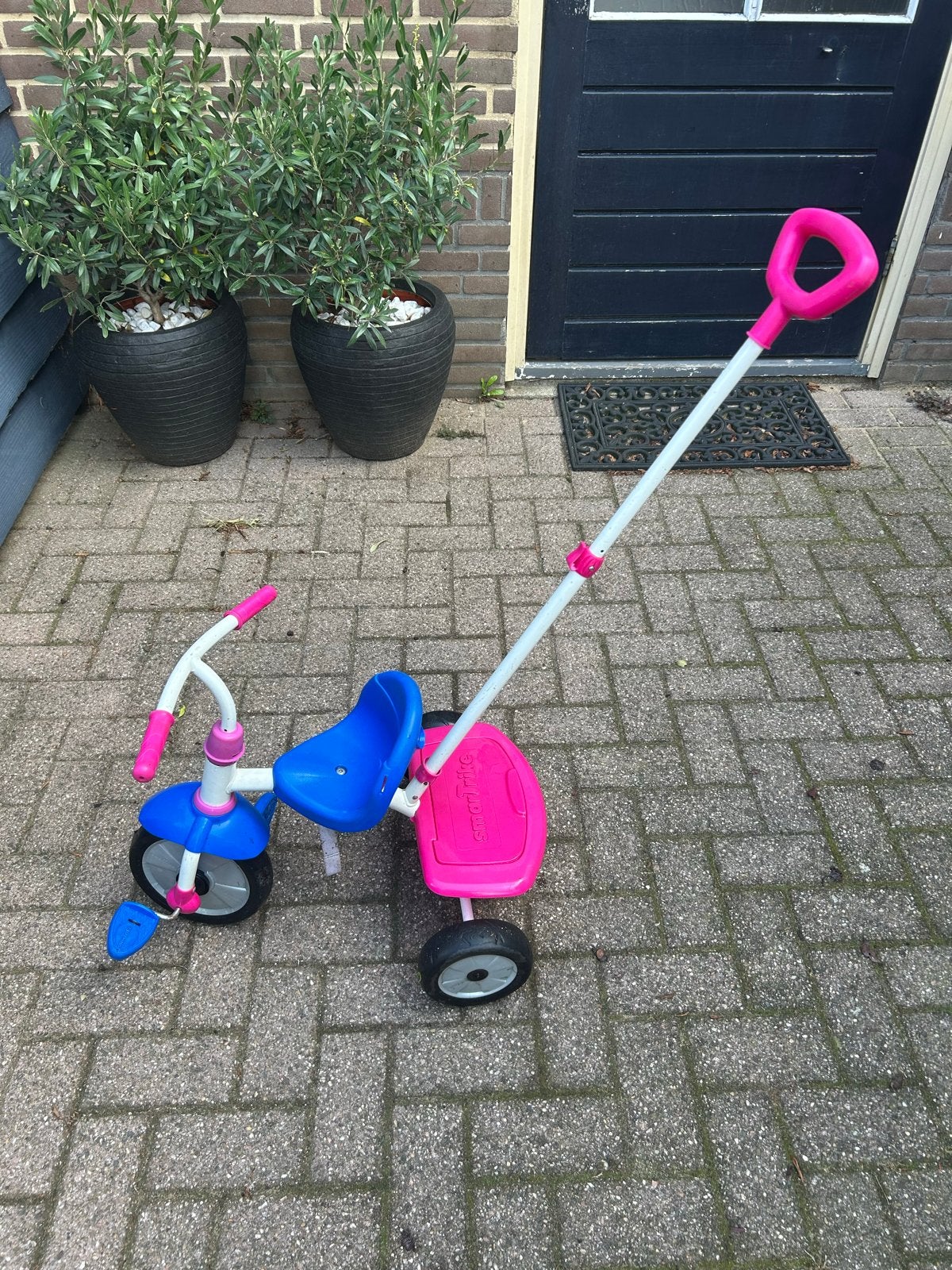 Smart Trike driewieler met duwstang - Roze/Blauw, Ophalen, Gebruikt, Overige typen