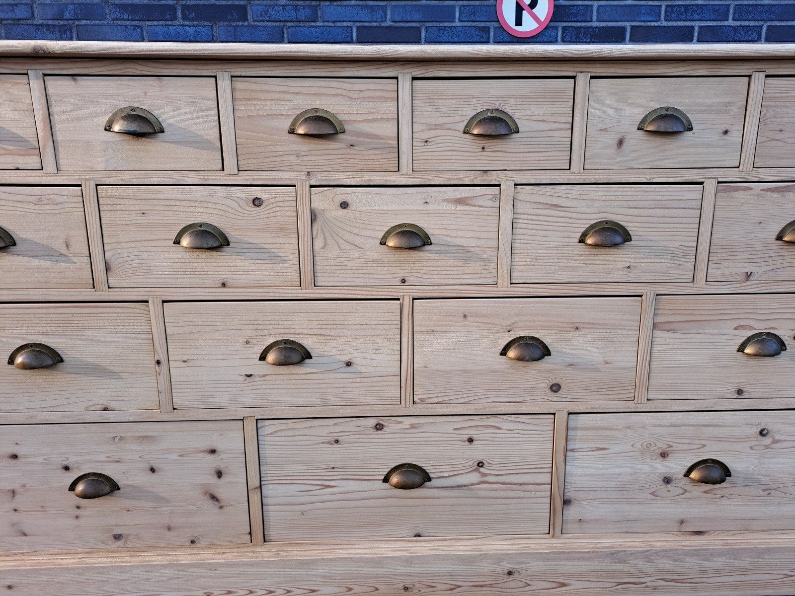 Gezandstraalde geschuurde smalleGrenen ladekast refurbished, Ophalen, RoDeKo Volendam, R.kooij65@gmail.com, 150 tot 200 cm