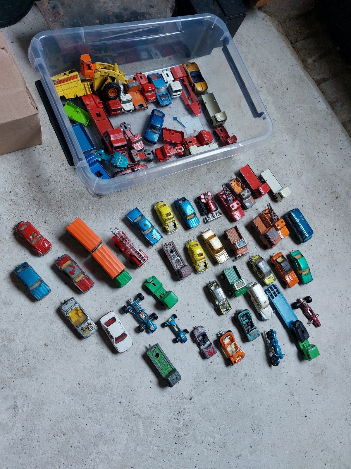 Grote collectie Majorette auto's, oud vintage, Ophalen of Verzenden, Gebruikt