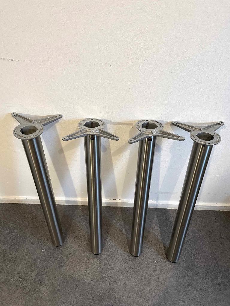 Metalen Tafelpoten, Ophalen, Minder dan 50 cm, 50 tot 100 cm, Rond