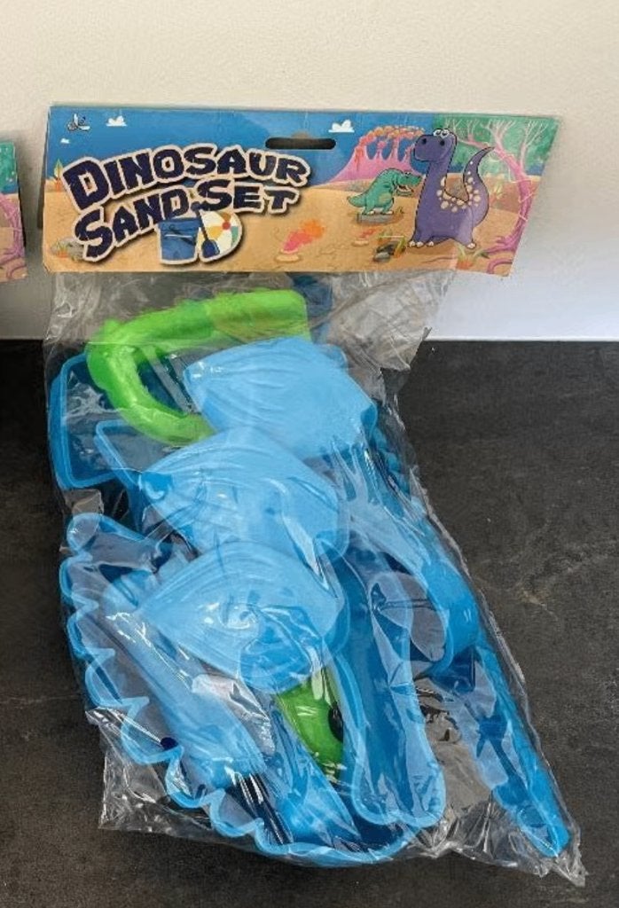 Dinosaurus zand speelset ipv zandkastelen bouwen, Kinderen en Baby's, Speelgoed | Buiten | Zandbakken, Ophalen of Verzenden, Nieuw