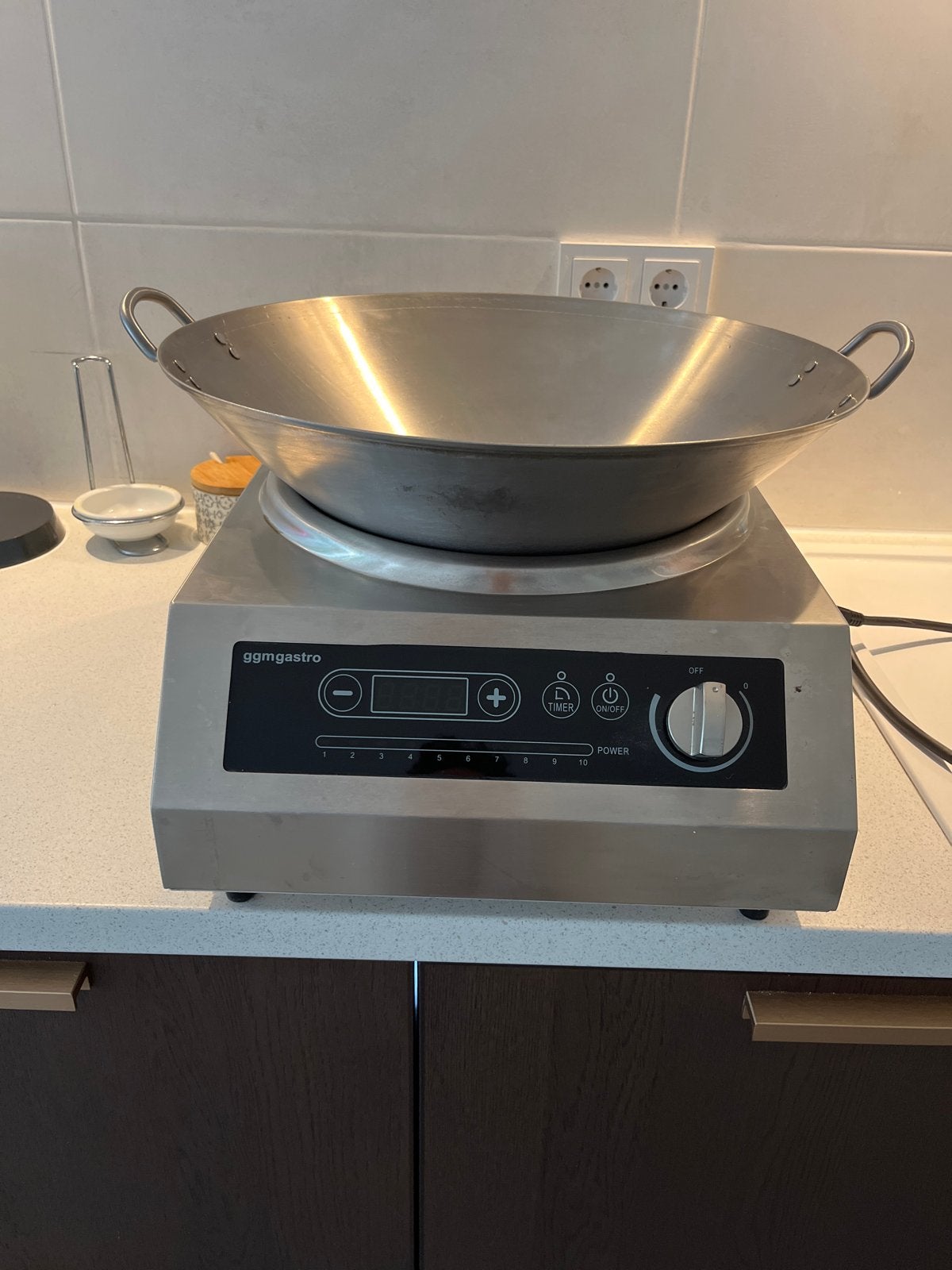 GGMgastro IDS3 WOK machine - Inductie Wokbrander, Ophalen, Minder dan 85 cm, 3 kookzones of minder, Zo goed als nieuw