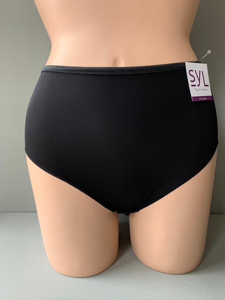 Syl invisible slip 44 - 46 - 48 - 50 - 52 - 54 maia black, Verzenden, Zwart, Slip
