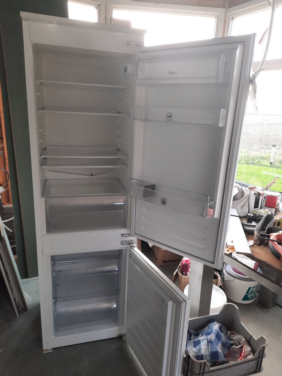 Whirlpool koelkast vriezer, 200 liter of meer, Ophalen, Met aparte vriezer, 160 cm of meer