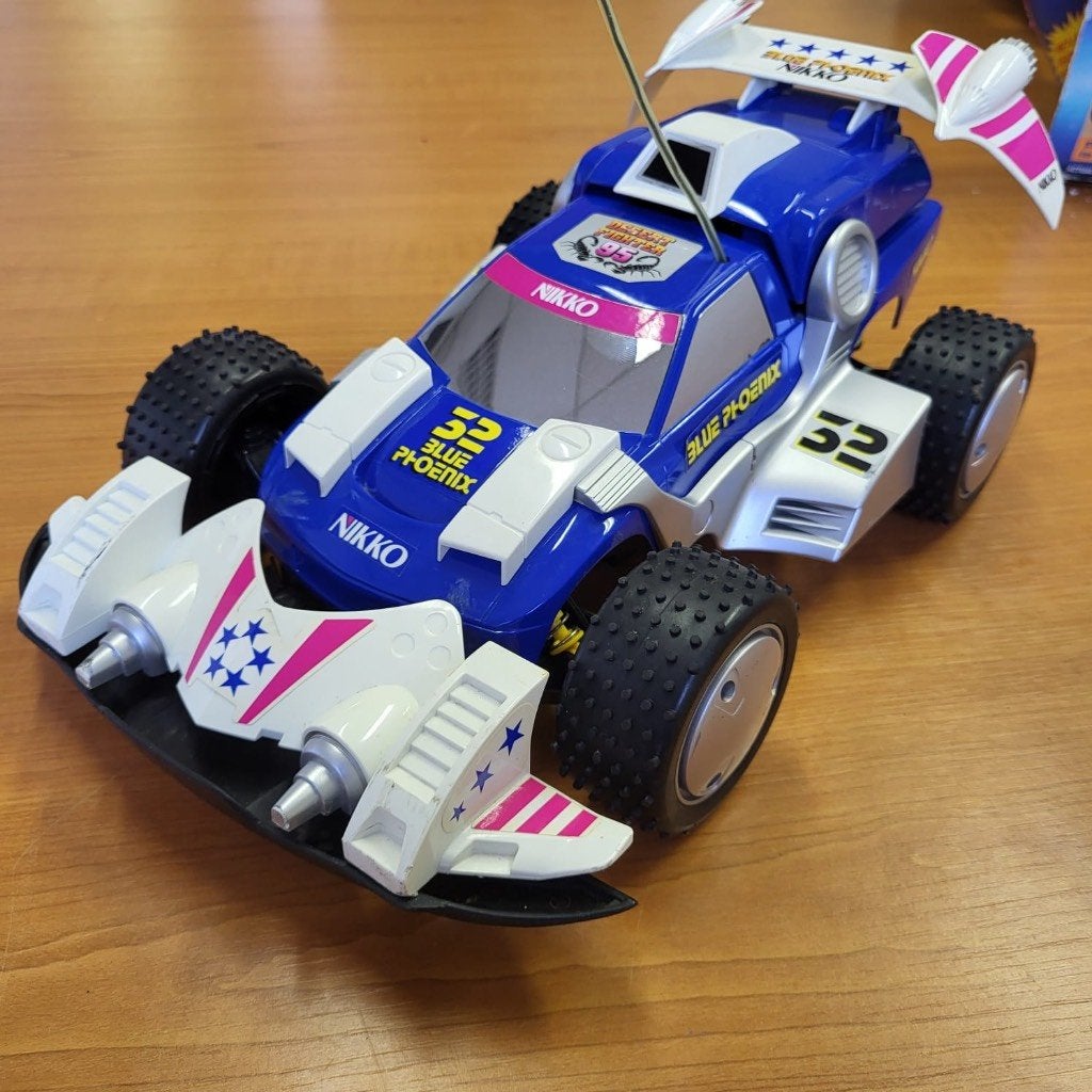 Vintage nikko desert fighter blue phoenix rc auto, Elektro, Ophalen of Verzenden, Zo goed als nieuw, Auto onroad