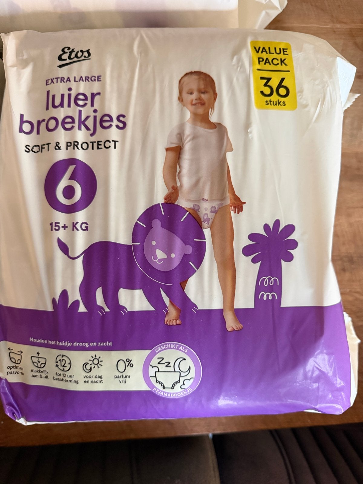 Etos luierbroekjes maat 6 (15+ KG) - 36 stuks per pak, Ophalen of Verzenden, Nieuw
