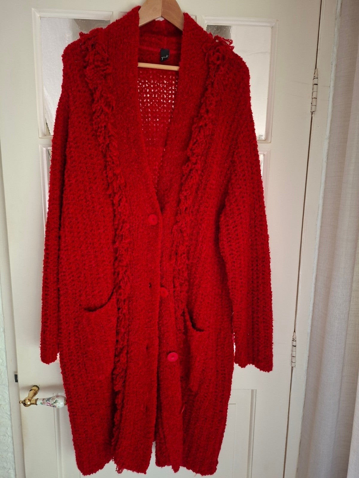 Prachtig rood vest van Yoek maat XL 50/52, Yoek, Trui of Vest, Ophalen of Verzenden, Zo goed als nieuw