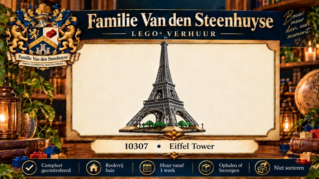 LEGO Eiffeltoren 10307 huren, Lego, Compleet, Ophalen of Verzenden, Zo goed als nieuw