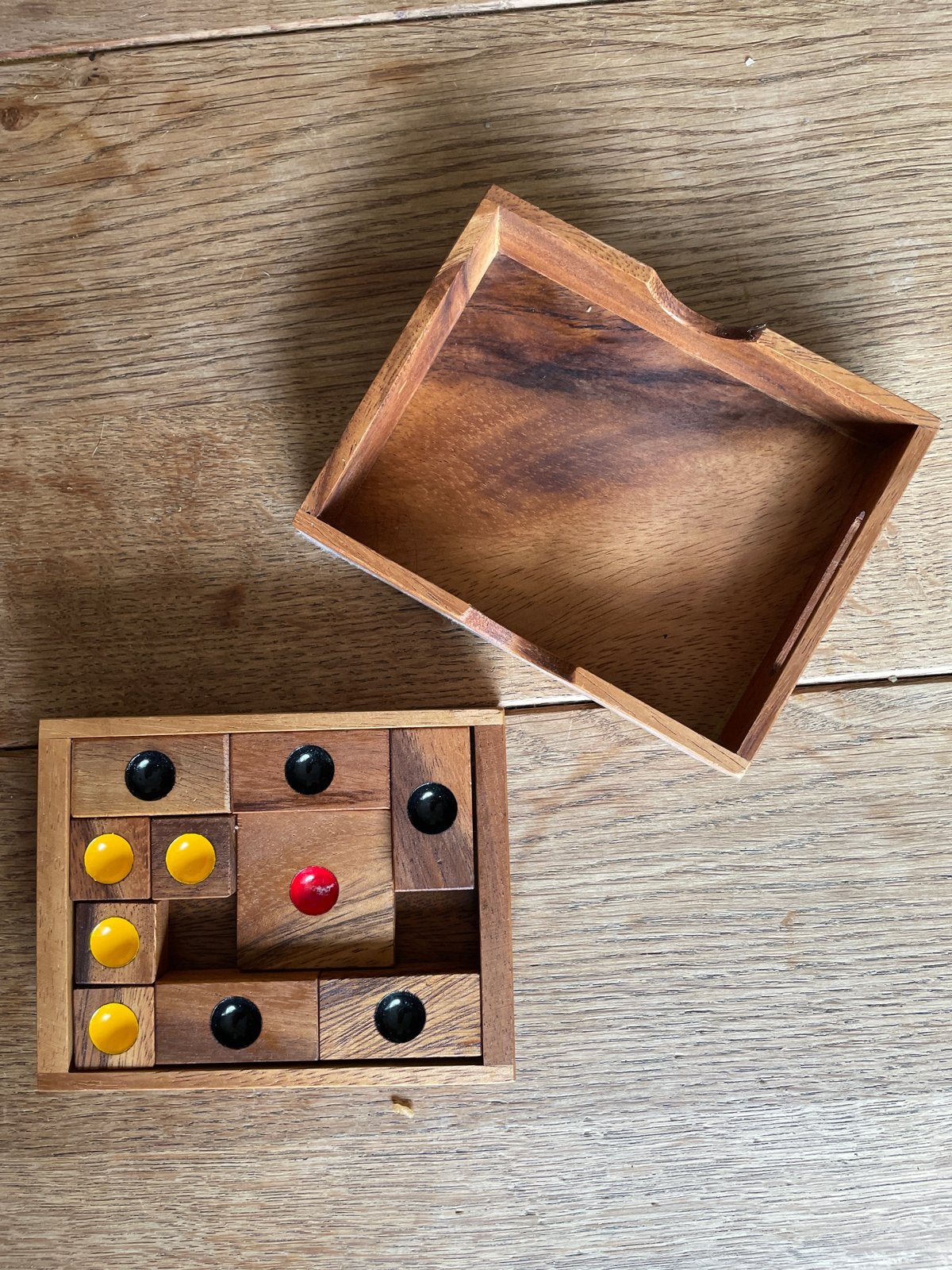 Houten Schuifpuzzel - Brain Teaser, Ophalen of Verzenden, Gebruikt, Overige typen