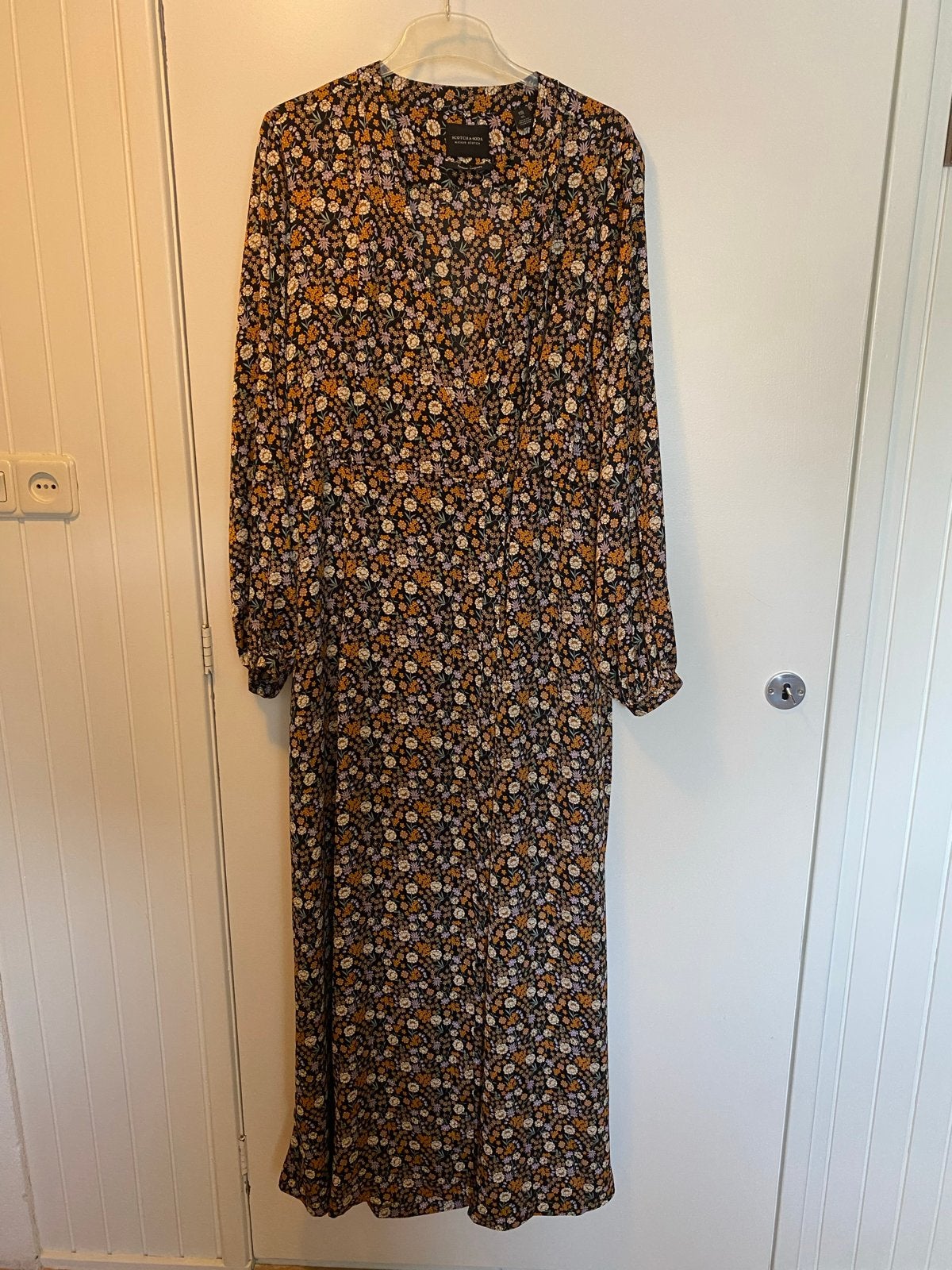 Scotch & Soda Maison Scotch bloemen maxi jurk mt XL, Meerkleurig, Maat 42/44 (L), Ophalen of Verzenden, Zo goed als nieuw