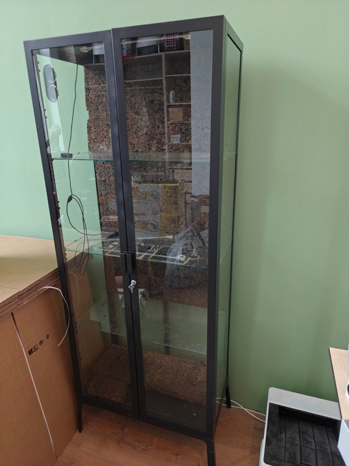 IKEA Milsbo Kast, gebruikt als plantenkast, Huis en Inrichting, Ophalen, Minder dan 50 cm, Glas, Modern, aanpasbaar