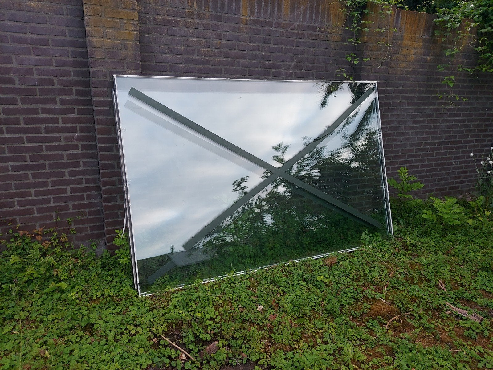 Gratis dubbel glas ruit, Ophalen of Verzenden, Gevelraam of Ruit