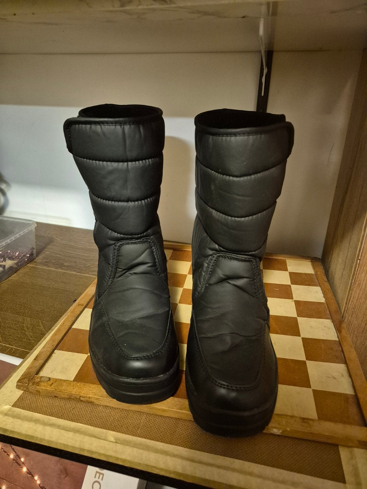 Zwarte winterlaarzen met bontvoering - Maat 41, Kleding | Dames, Wintersportkleding, Overige typen, Maat 42/44 (L), Ophalen of Verzenden